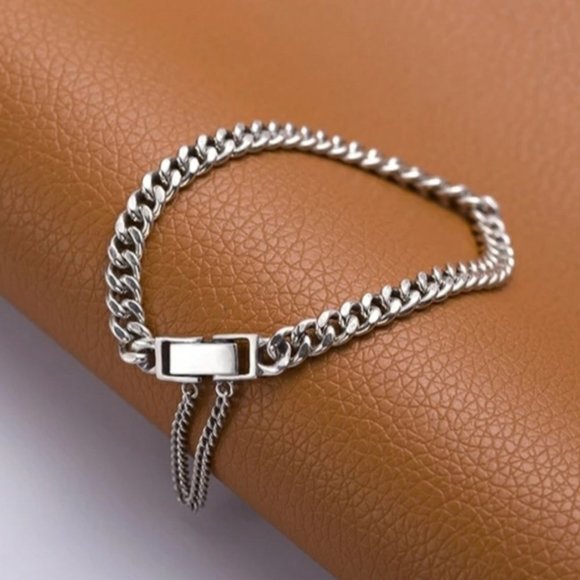 *NEW 925 Sterling Silver Link Chain Bracelet - Picture 2 of 6